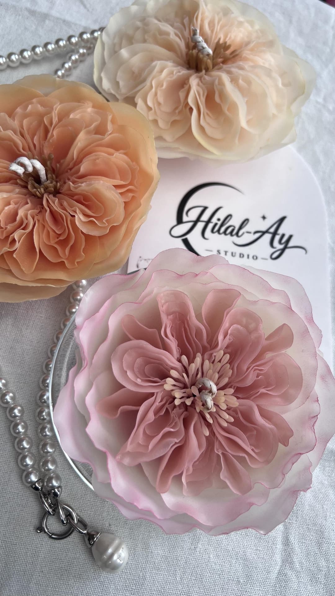 Juliet Rose Beeswax Candle, sculpted from pure beeswax